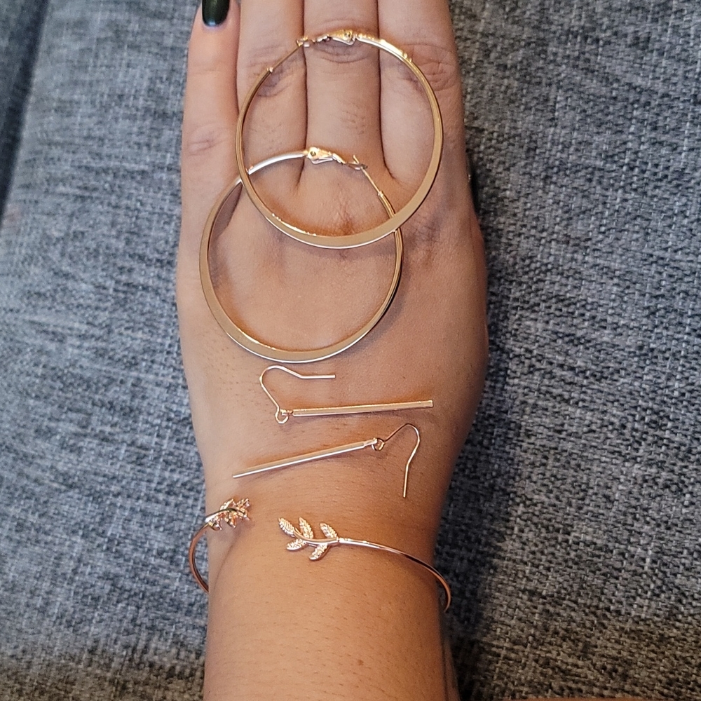 Rose Gold dainty set